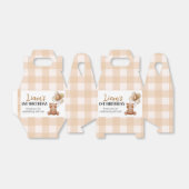 Ballotins Brown Teddy Bear Premier anniversaire Ballotin de  (Déplié)