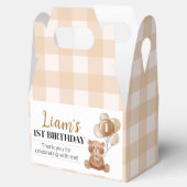 Ballotins Brown Teddy Bear Premier anniversaire Ballotin de  (Ouvert)