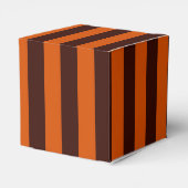 Ballotins Brûlé Orange Vertical Stripes Style Rétro (Arrière)