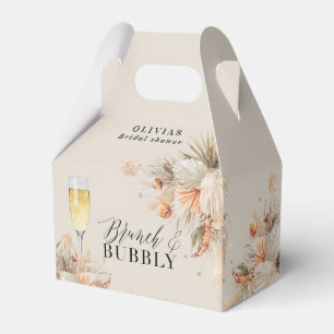 Ballotins Brunch et bulle Douche nuptiale pampas herbe Favor