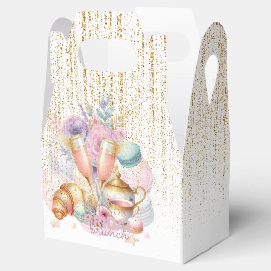 Ballotins Brunch nuptial Pastel Parties scintillant rose or (Ouvert)