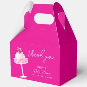 Ballotins Brunch rose Baby shower de champagne Bubbly Cherry