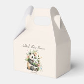 Ballotins Brune rose Teddy Ours Bébé fille Douche (Arrière)