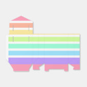 Ballotins Bubblegum arc-en-ciel et bandes blanches (Déplié)