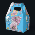 Ballotins Budgie Mariage Ballotin Roses bleus<br><div class="desc">Budgie Mariage Ballotins de gâteaux,  Entièrement Personnalisable. Conçu à partir d'une de mes aquarelles.</div>