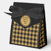 Ballotins Buffalo Check - Noir et Or - Tente 4x2x5 (Recto)