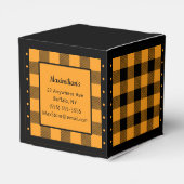 Ballotins Buffalo Check - Orange et Noir - Ballotin cardiaqu (Arrière)