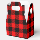 Ballotins Buffalo Check Rouge et Noir Lumberjack Plaid Decor (Ouvert)