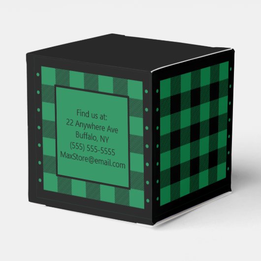 Ballotins Buffalo Check - vert et noir - classique (Arrière)