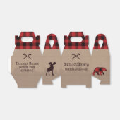 Ballotins Buffalo rustique Plaid Lumberjack thème d'annivers (Déplié)