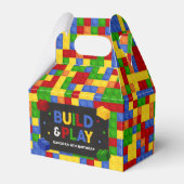 Ballotins Building Blocks Birthday Party Favor Box (Verso)
