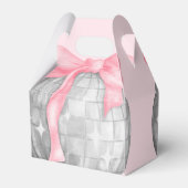 Ballotins Bulles Lettres Pink Bow Silver Disco Ball Annivers (Arrière)