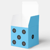 Ballotins Bunco Blue Dice ou Die Party Favoriser Box (Ouvert)