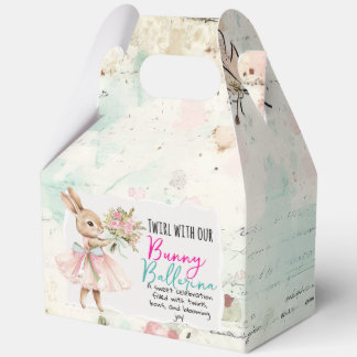 Ballotins Bunny Ballerina Candy/Favor Box
