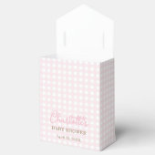 Ballotins Bunny Pink Bow Gingham Baby Shower (Ouvert)