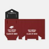 Ballotins Burgandy High School Graduation Party (Déplié)