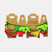 BALLOTINS BURGER FAVOR BURGER BASH BARBECUE TABLE FAVEUR (Déplié)