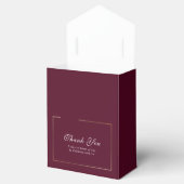 Ballotins Burgundy Elegant Blanc Or Floral Mariage Script (Ouvert)