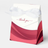 Ballotins Burgundy Favor Boxes (Verso)