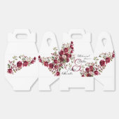 Ballotins Burgundy Floral Moderne "Dîner de répétition" Mari (Déplié)