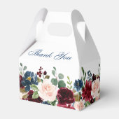 Ballotins Burgundy Navy Blue Blush Floral Bridal Showe (Arrière)