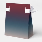 Ballotins Burgundy Navy Blush Ombre Mariage géométrique (Arrière)