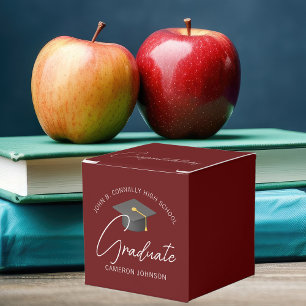 Ballotins Burgundy Personnalisable Parti de Graduation Moder