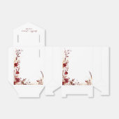 Ballotins Burgundy Red Floral Folio (Déplié)