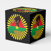 Ballotins Burkina Faso Carte, drapeau et première révolution (Arrière)