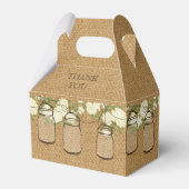 Ballotins burlap rose mason jar ballotin de douche de nuptia (Verso)