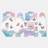 Ballotins Butterflies Fairy Gold Glitter 2nd Birthday Party (Déplié)