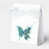 Ballotins Butterfly with Green Peacock Feathers (Verso)