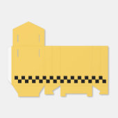 Ballotins Cabine jaune à damiers motif (Déplié)