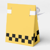 Ballotins Cabine jaune à damiers motif (Arrière)