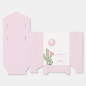 Ballotins Cactus à fleurs roses Baby shower à ballons (Déplié)