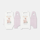 Ballotins Cactus Boho Llama mignonne violet plaid Baby showe (Déplié)