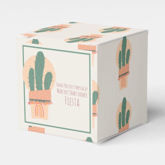Ballotins Cactus Moderne en Pot Boîte de Fête Colorée Cadeau (Verso)