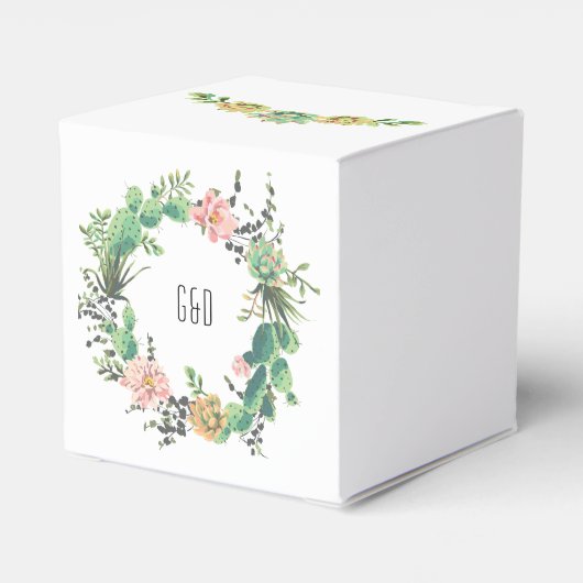 Ballotins Cactus Succulent Boho Rustic (Arrière)