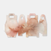 Ballotins Cadeau Aquarelle Poussière d'Or Rose (Déplié)