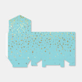 Ballotins Cadeau/Ballotin dans Sky Blue & Golden Stars (Déplié)