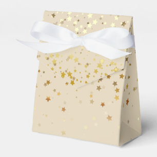 Ballotins Cadeau/Ballotin en Beige & Golden Petite Stars