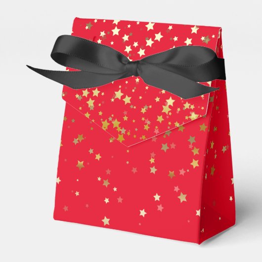 Ballotins Cadeau/Ballotin en Red & Golden Stars (Verso)