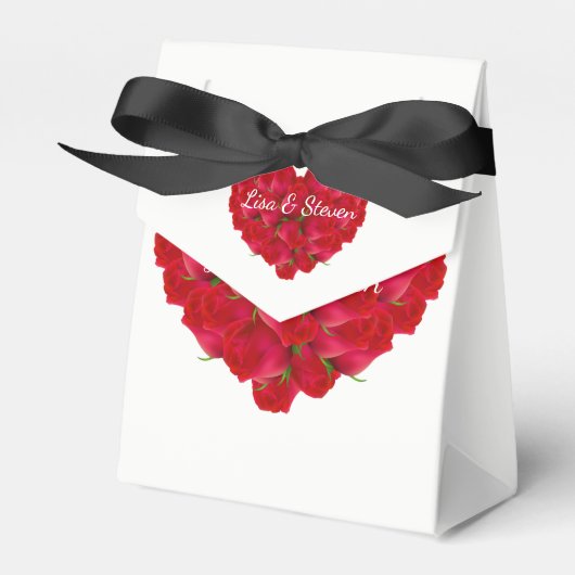 Ballotins Cadeau/Ballotin-Rouge Roses Coeur (Verso)