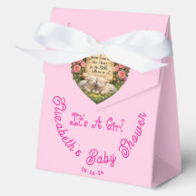 Cadeau boîte de fête pour l'arrivée d'une petite f
