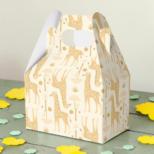 Ballotins Cadeau de Baby Shower Thème Girafe Jaune Neutre Sa