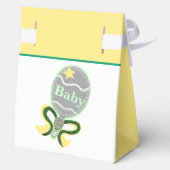 Ballotins Cadeau de bébé jaune vert (Verso)