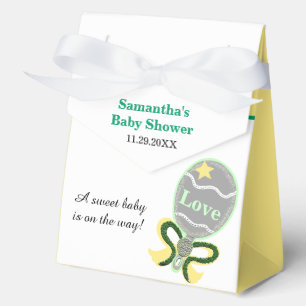 Ballotins Cadeau de bébé jaune vert
