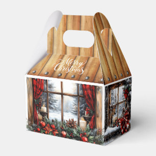 Ballotins Cadeau de cabane de Noël Joyeux Noël Country