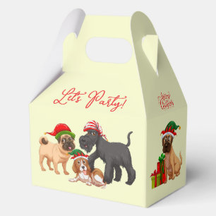 Ballotins Cadeau de chiens de Noël Joyeux Noël Faisons la fê