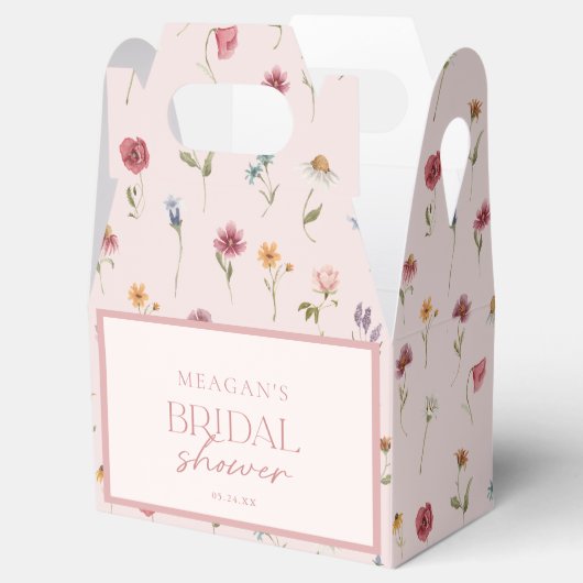 Ballotins Cadeau de Fête de Mariage Floral Rose Favour B (Ouvert)